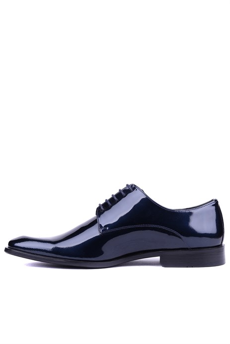 Shoetle - Hakiki Rugan Deri Lacivert Renk Klasik Erkek Ayakkabı - 900-4804