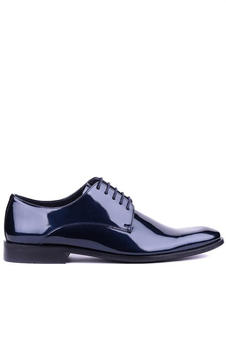 Shoetle - Hakiki Rugan Deri Lacivert Renk Klasik Erkek Ayakkabı - 900-4804
