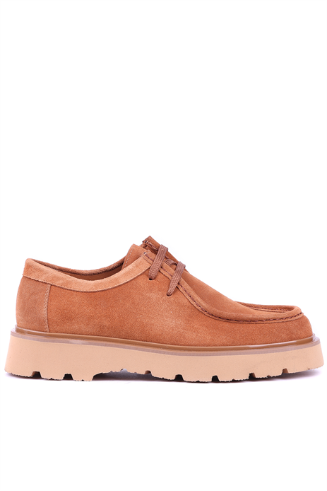 Shoetle - Hakiki Süet Deri Taba Rengi Günlük Erkek Ayakkabı - 666-10-114