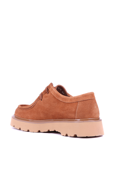 Shoetle - Hakiki Süet Deri Taba Rengi Günlük Erkek Ayakkabı - 666-10-114