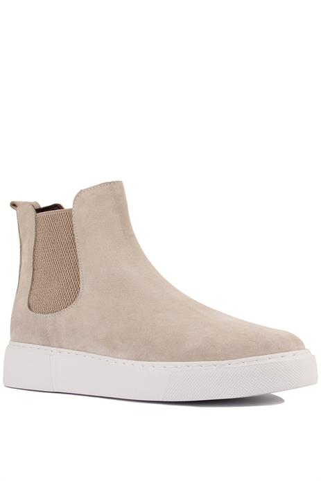Shoetyle - Bej Hakiki Deri Süet Erkek Chelsea Bot   250-041 