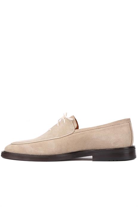 Shoetyle - Bej Süet Bağcıklı Erkek Klasik Ayakkabı 250-7511