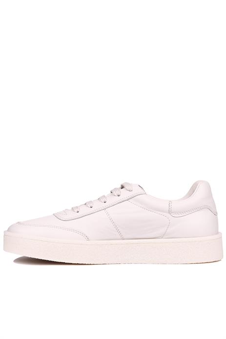 Shoetyle - Bej Renk Hakiki Deri Bağcıklı Erkek Sneaker 666-4404