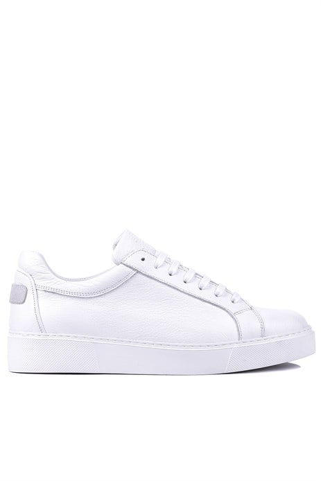 Shoetyle - Hakiki Deri Beyaz Renk Erkek Sneaker - 250-1400