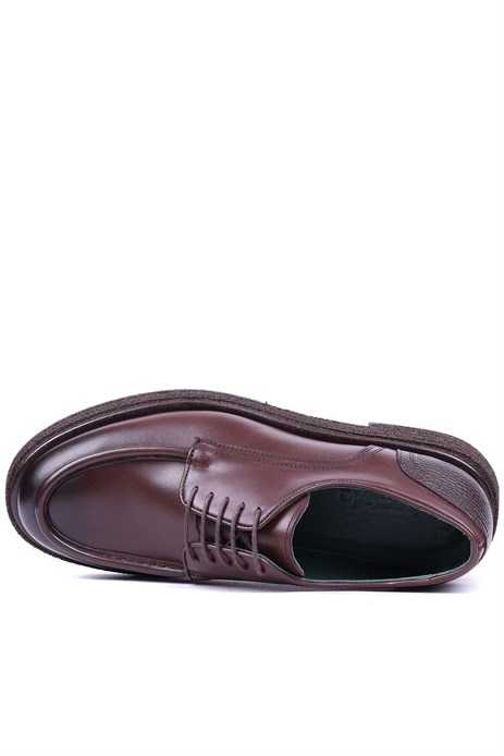 Shoetyle - Hakiki Deri Kahverengi Günlük Erkek Ayakkabı - 250-760-01