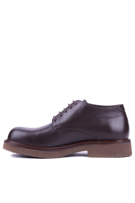 Shoetyle - Hakiki Deri Kahverengi Kısa Erkek Bot - 666-58-04