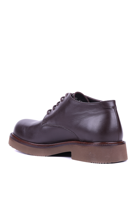 Shoetyle - Hakiki Deri Kahverengi Kısa Erkek Bot - 666-58-04