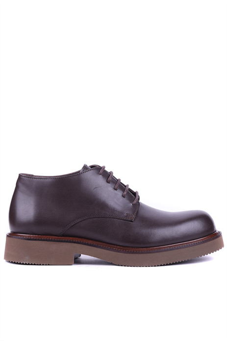 Shoetyle - Hakiki Deri Kahverengi Kısa Erkek Bot - 666-58-04