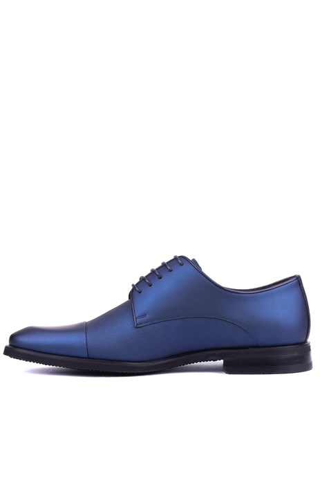 Shoetyle - Hakiki Deri Lacivert Renk Erkek Klasik Ayakkabı - 900-2474