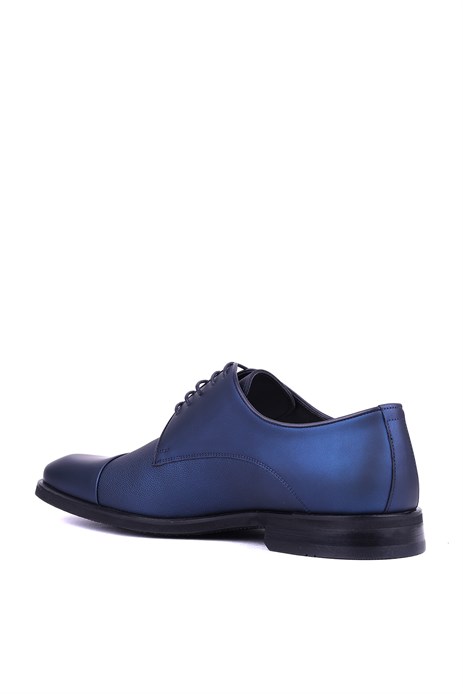 Shoetyle - Hakiki Deri Lacivert Renk Erkek Klasik Ayakkabı - 900-2474