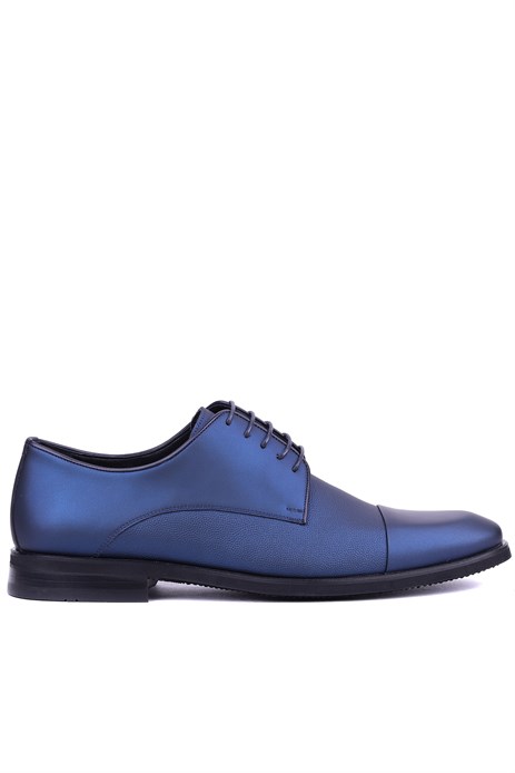 Shoetyle - Hakiki Deri Lacivert Renk Erkek Klasik Ayakkabı - 900-2474