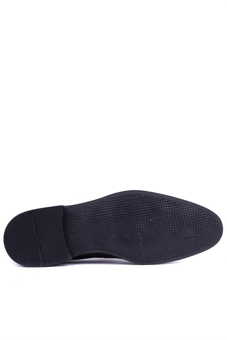Shoetyle - Hakiki Deri Mat Siyah Erkek Klasik Ayakkabı - 900-4702