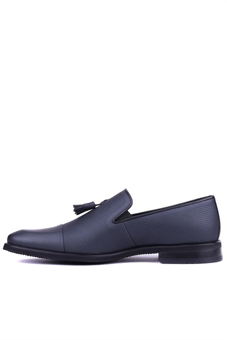 Shoetyle - Hakiki Deri Mat Siyah Erkek Klasik Ayakkabı - 900-4702