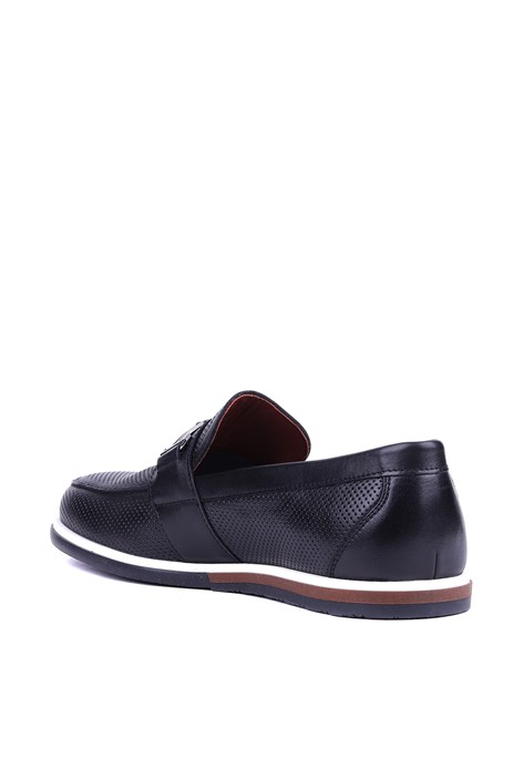 Shoetyle - Hakiki Deri Siyah Renk Erkek Loafer - 900-5219
