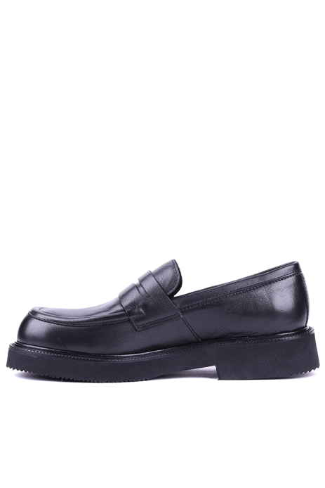 Shoetyle - Hakiki Deri Siyah Renk Erkek Loafer - 666-58-02 