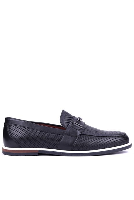 Shoetyle - Hakiki Deri Siyah Renk Erkek Loafer - 900-5219