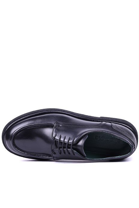 Shoetyle - Hakiki Deri Siyah Renk Günlük Erkek Ayakkabı - 250-760-01 
