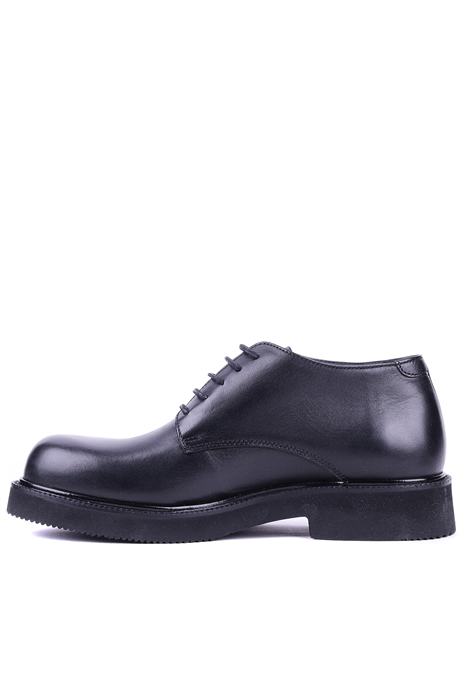 Shoetyle - Hakiki Deri Siyah Renk Kısa Erkek Bot - 666-58-04