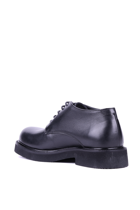 Shoetyle - Hakiki Deri Siyah Renk Kısa Erkek Bot - 666-58-04