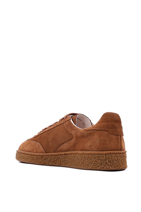 Shoetyle - Hakiki Deri Taba Rengi Erkek Sneaker - 666-1094 