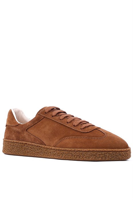 Shoetyle - Hakiki Deri Taba Rengi Erkek Sneaker - 666-1094 