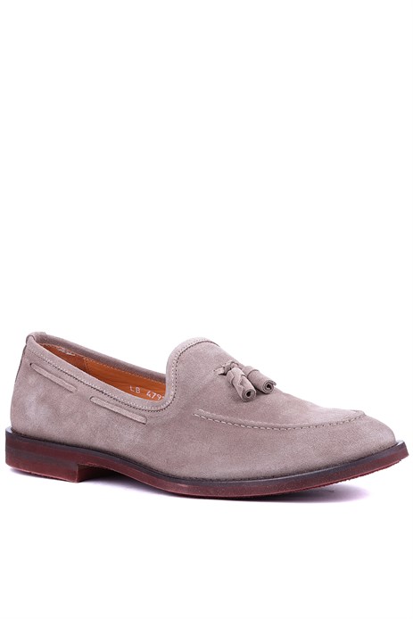 Shoetyle - Hakiki Deri Vizon Rengi Erkek Loafer - 900-4792