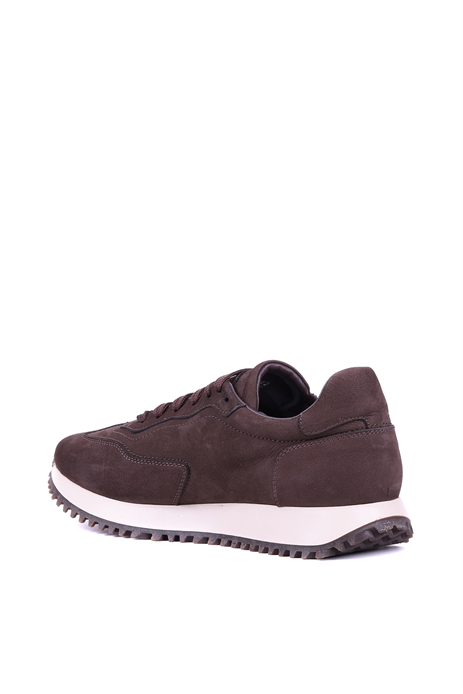 Shoetyle - Hakiki Nubuk Deri Kahverengi Erkek Sneaker - 666-02-18