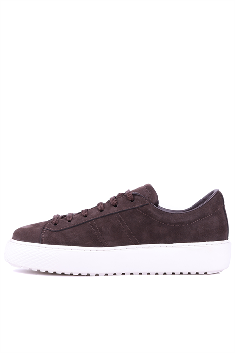 Shoetyle - Hakiki Nubuk Deri Kahverengi Erkek Sneaker - 666-01-0346