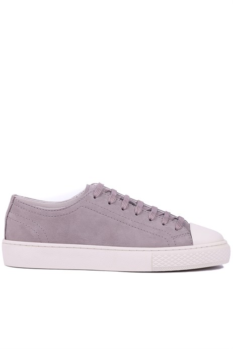 Shoetyle - Hakiki Nubuk Deri Vizon Rengi Erkek Sneaker - 666-0381