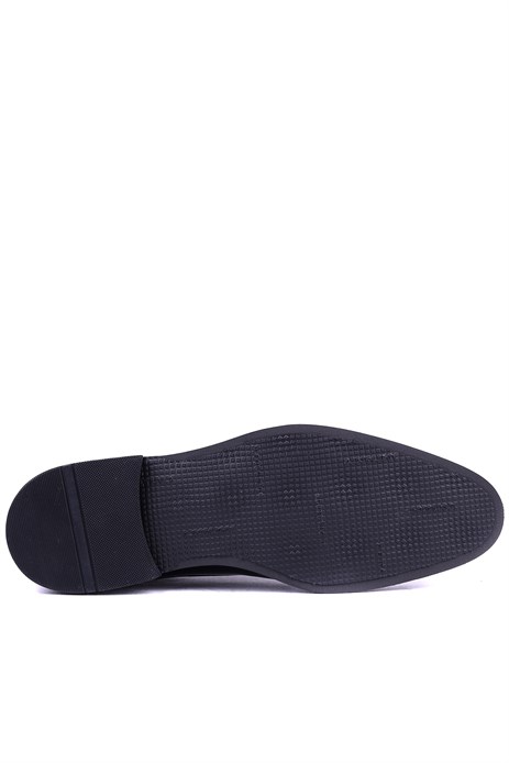Shoetyle - Hakiki Rugan Deri Lacivert Renk Erkek Klasik Ayakkabı - 900-3710