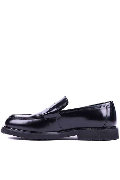Shoetyle - Hakiki Siyah Açma Deri Erkek Loafer - 250-1975