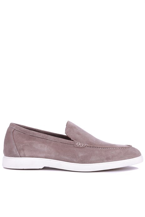 Shoetyle - Hakiki Süet Deri Bej Rengi Erkek Loafer - 115-K664