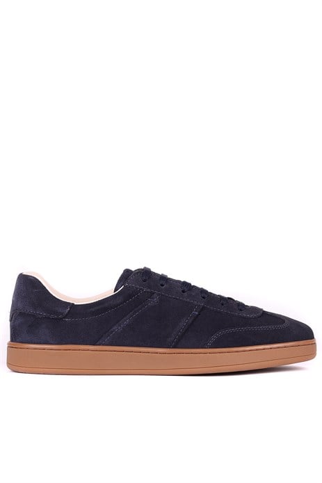 Shoetyle - Hakiki Süet Deri Lacivert Renk Erkek Sneaker - 666-SH-10-129