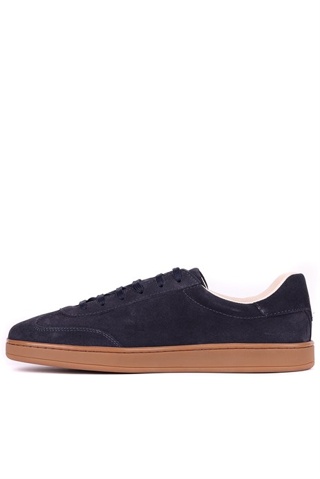 Shoetyle - Hakiki Süet Deri Lacivert Renk Erkek Sneaker - 666-SH-10-129
