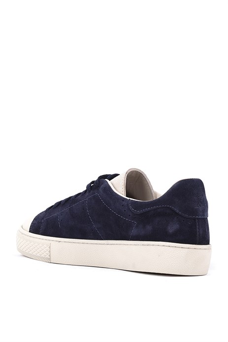 Shoetyle - Hakiki Süet Deri Lacivert Renk Erkek Sneaker - 666-03-80