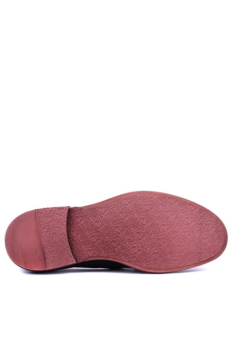 Shoetyle - Hakiki Süet Deri Siyah Renk Erkek Loafer - 900-4792