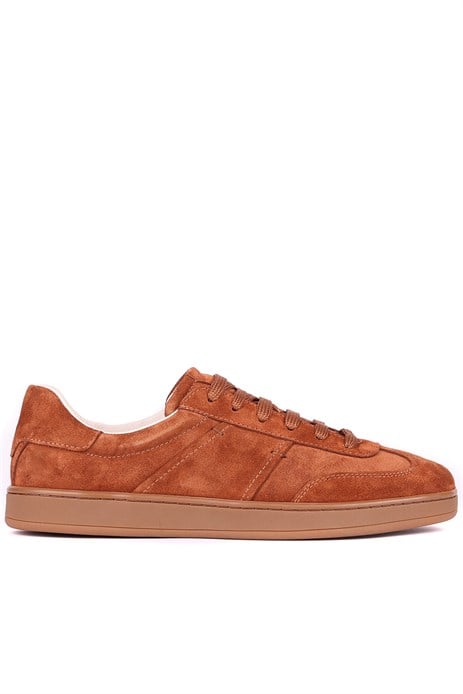 Shoetyle - Hakiki Süet Deri Taba Rengi Erkek Sneaker - 666-SH-10-129