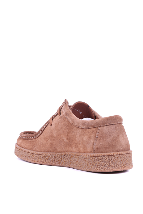 Shoetyle - Hakiki Süet Deri Taba Rengi Günlük Erkek Ayakkabı - 666-1414