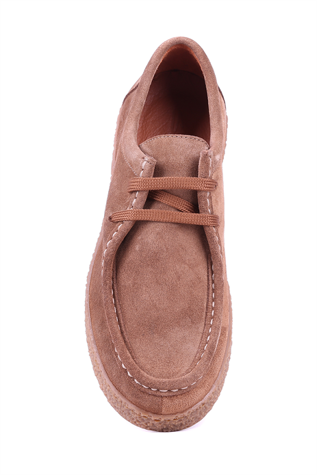 Shoetyle - Hakiki Süet Deri Taba Rengi Günlük Erkek Ayakkabı - 666-1414