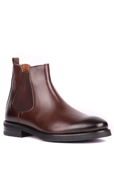 Shoetyle - Kahverengi Deri Erkek Chelsea Bot 250-201