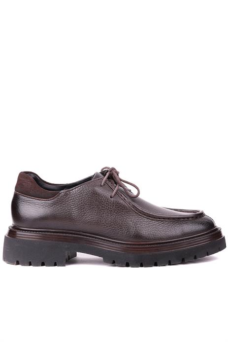 Shoetyle - Kahverengi Hakiki Deri Bağcıklı Günlük Erkek Ayakkabı 115-K600