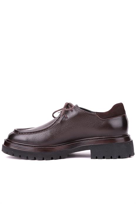 Shoetyle - Kahverengi Hakiki Deri Bağcıklı Günlük Erkek Ayakkabı 115-K600