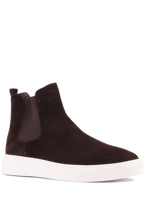 Shoetyle - Kahverengi Hakiki Deri Süet Erkek Chelsea Bot   250-041 