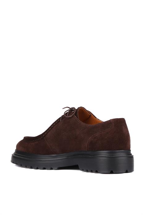 Shoetyle - Kahverengi Süet Deri Bağcıklı Erkek Günlük Ayakkabı 250-1617