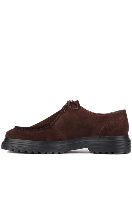 Shoetyle - Kahverengi Süet Deri Bağcıklı Erkek Günlük Ayakkabı 250-1617