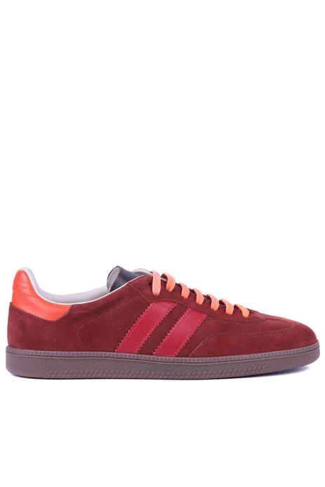 Shoetyle - Bordo Rengi Hakiki Süet Bağcıklı Erkek Sneaker 666-1077