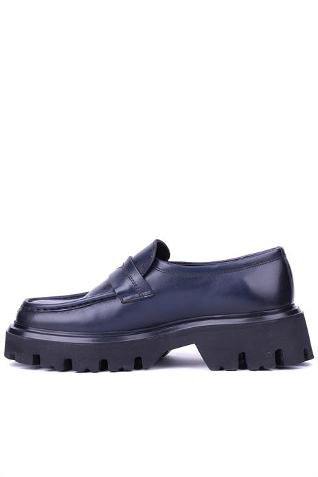 Shoetyle - Lacivert Hakiki Deri Erkek Loafer 115-K622