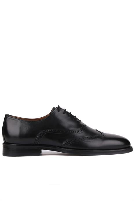 Shoetyle - Siyah Deri Bağcıklı Erkek Klasik Ayakkabı 250-450