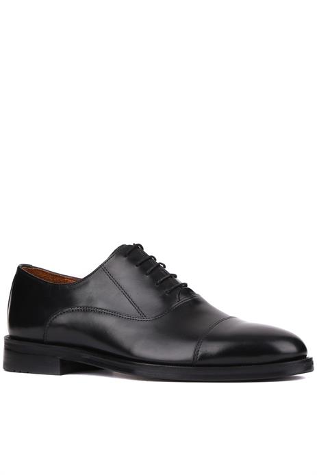 Shoetyle - Siyah Deri Bağcıklı Erkek Klasik Ayakkabı 250-2030