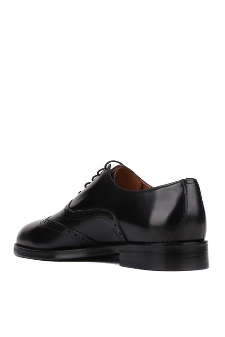 Shoetyle - Siyah Deri Bağcıklı Erkek Klasik Ayakkabı 250-450